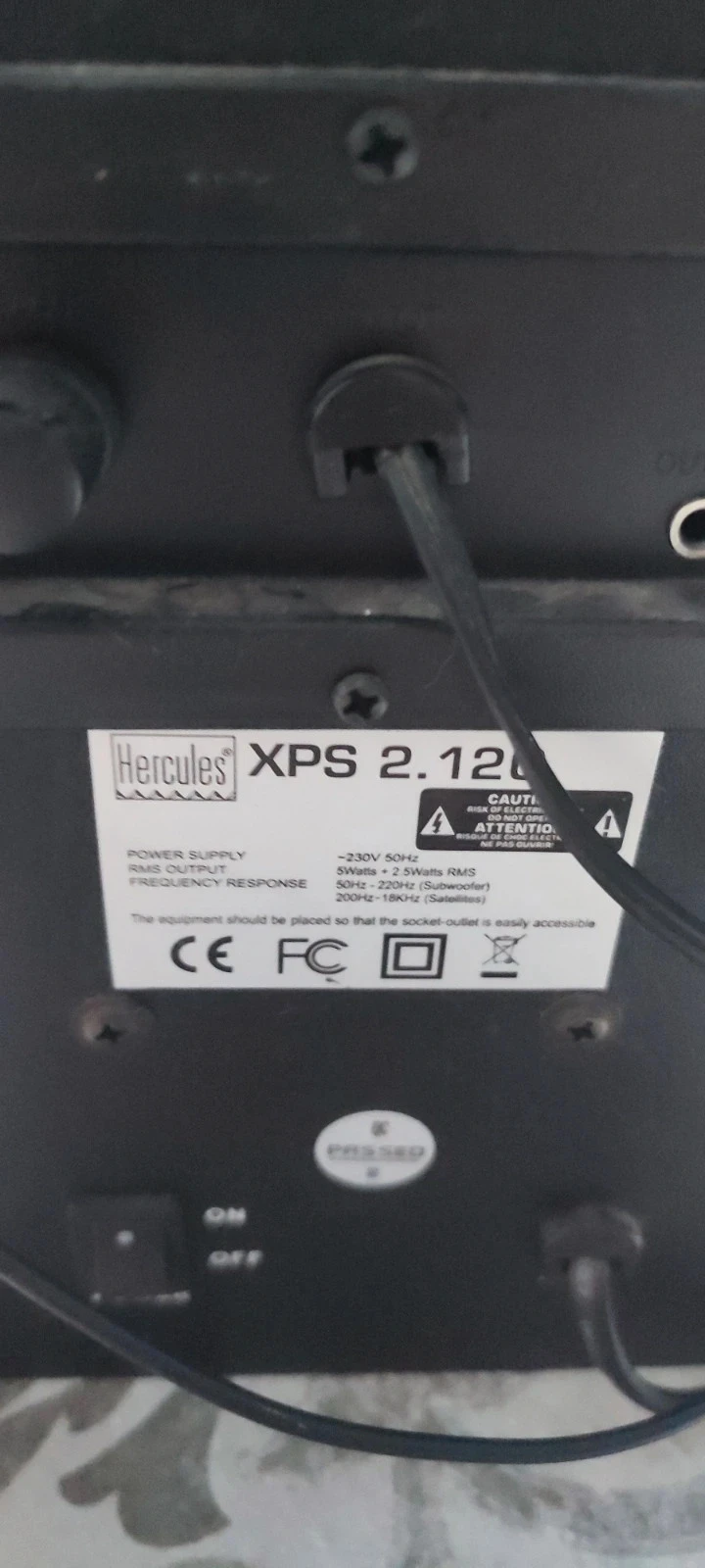 Caisson y altavoz de computadora Hercules – photo 4